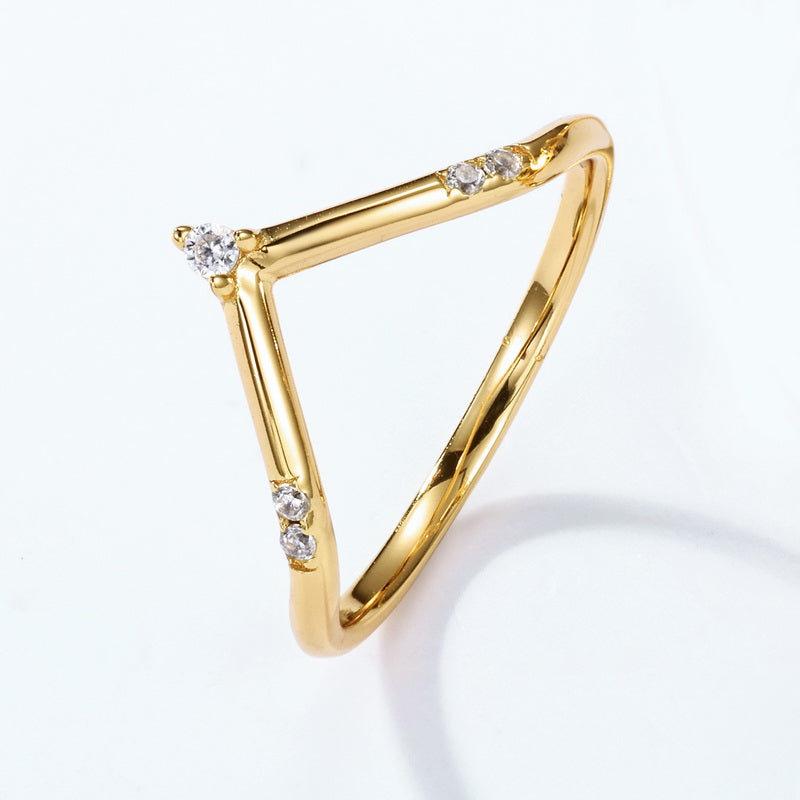 The Secret Garden Moss Agate Ring Set - Gold Plated
