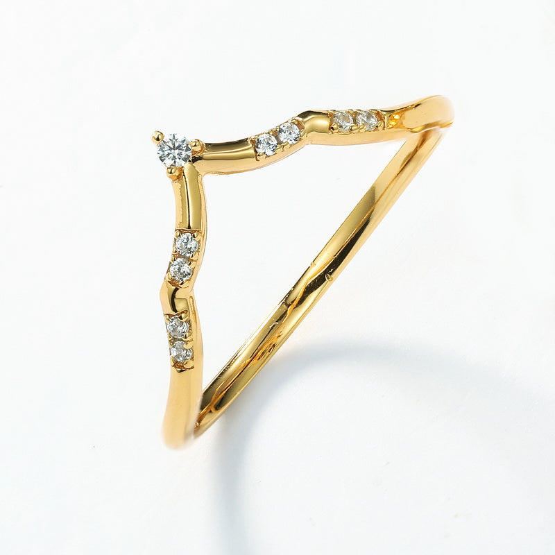 Gardenia Moss Agate Ring Set - Gold Plated